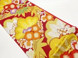 モール松竹梅模様織出し袋帯